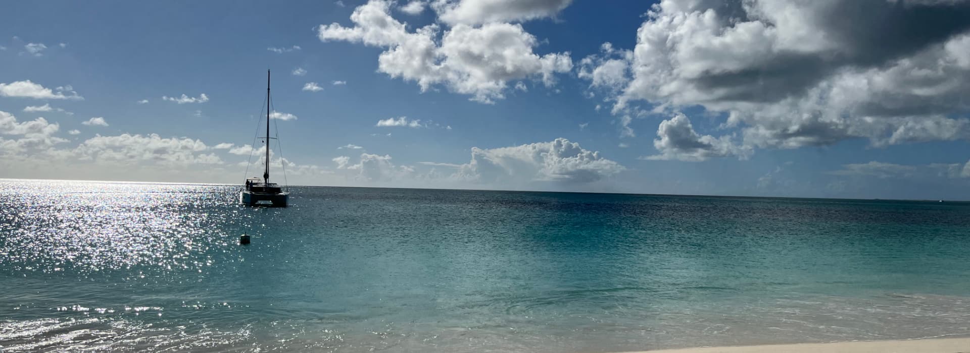 Mooring in Barbuda with crewed Caribbean sailboat charters