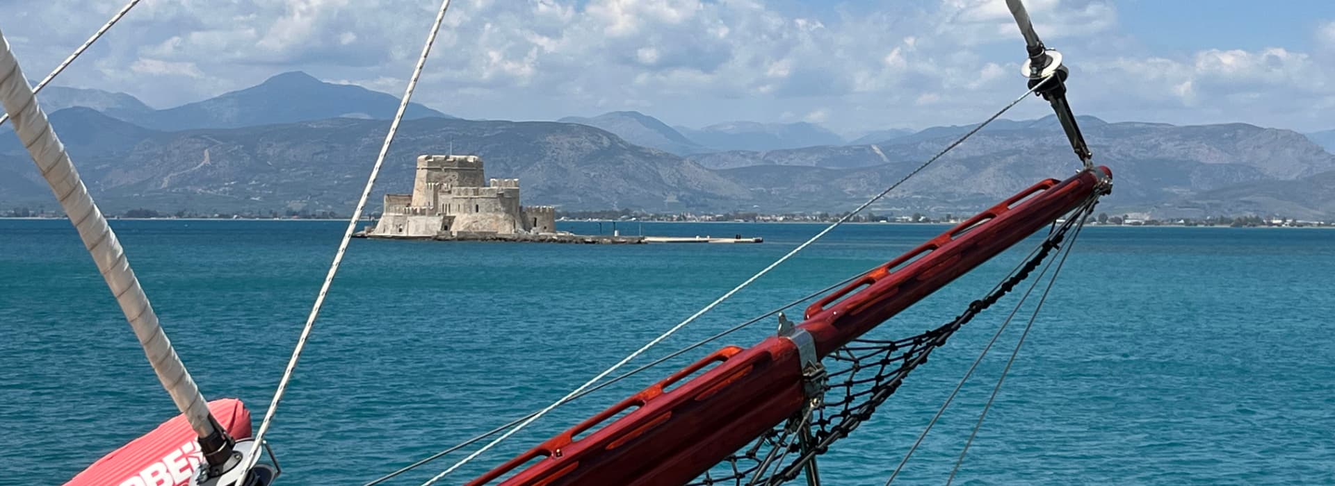 Visit castles in Greece with catamaran hire in the Greek islands